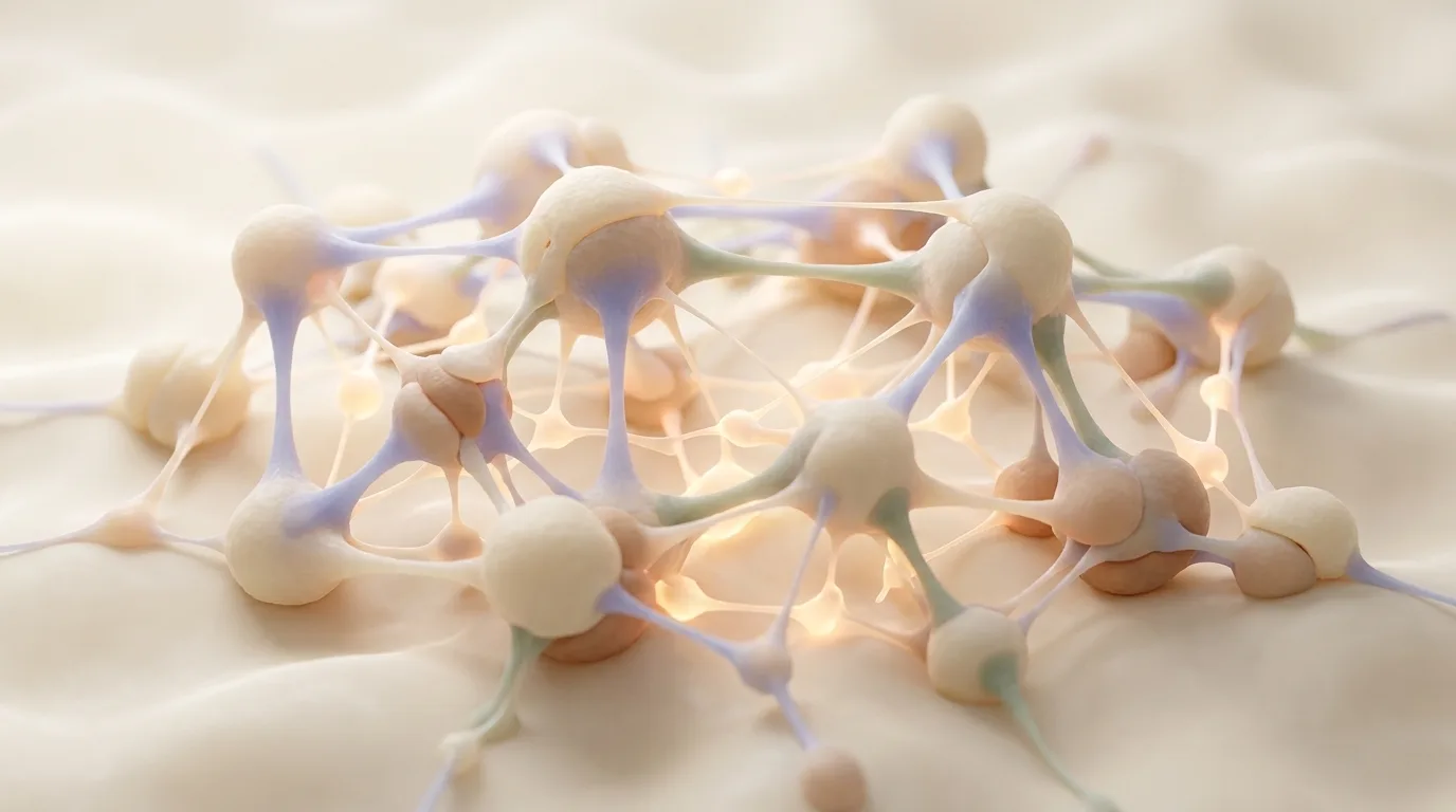 Microbes gathered together in a close community