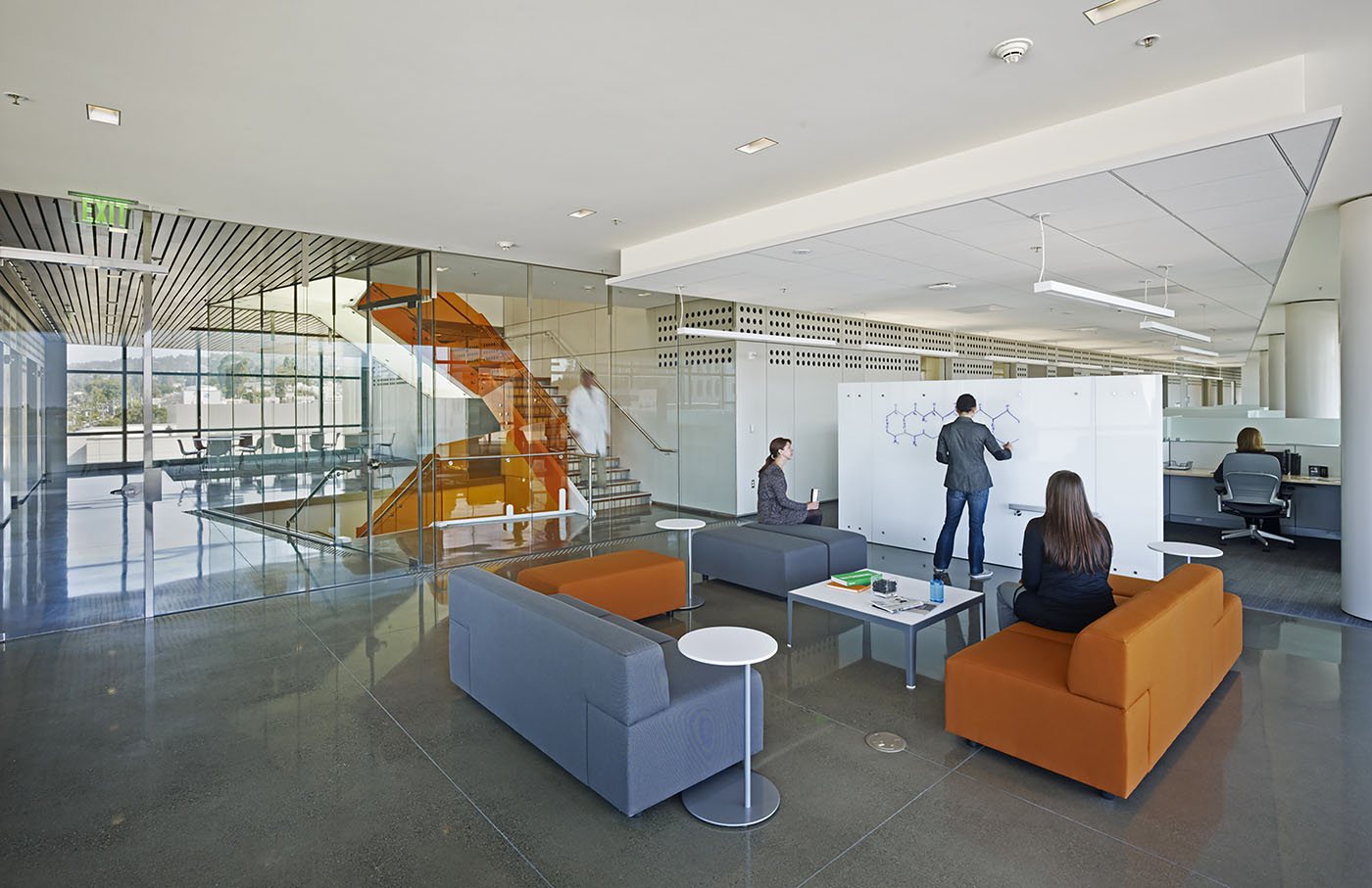 Interior of the Innovative Genomics Institute at UC Berkeley